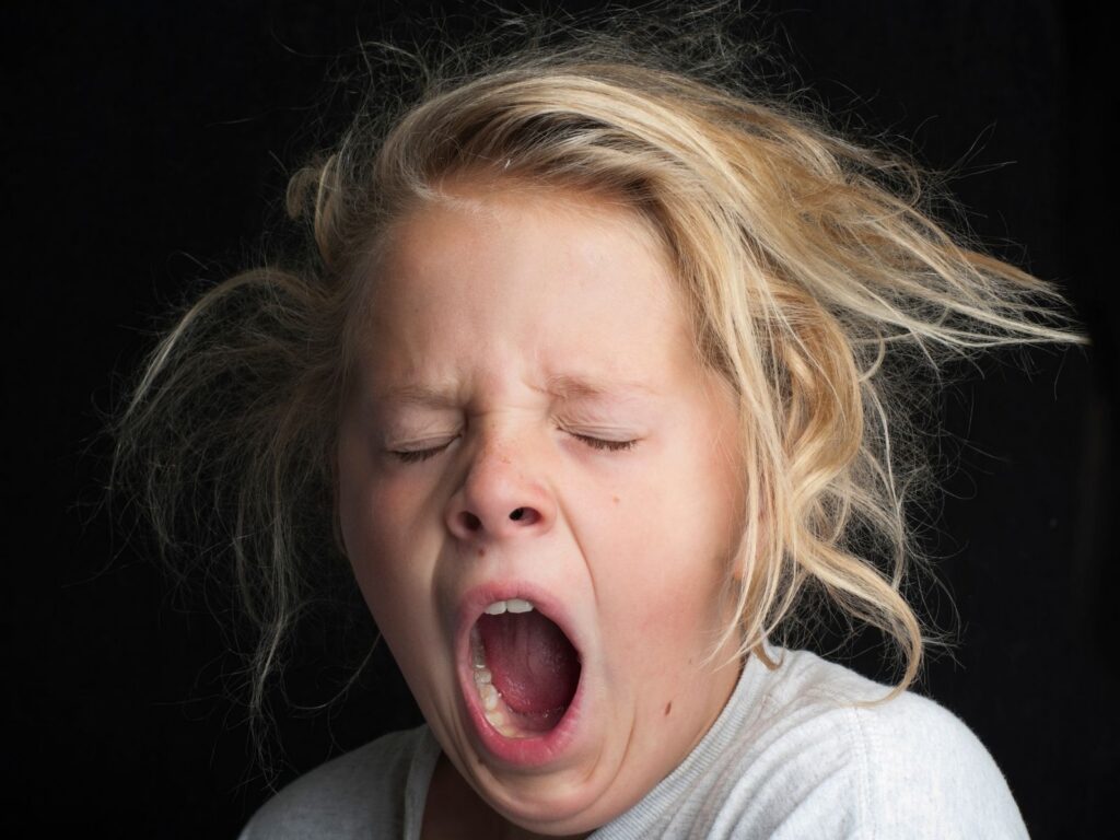 child who sleeps poorly due to tongue tie